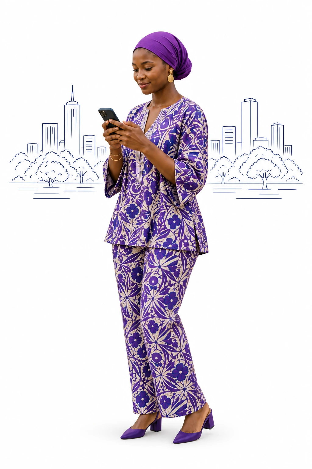 Une acheteuse retrouve un produit depuis son téléphone